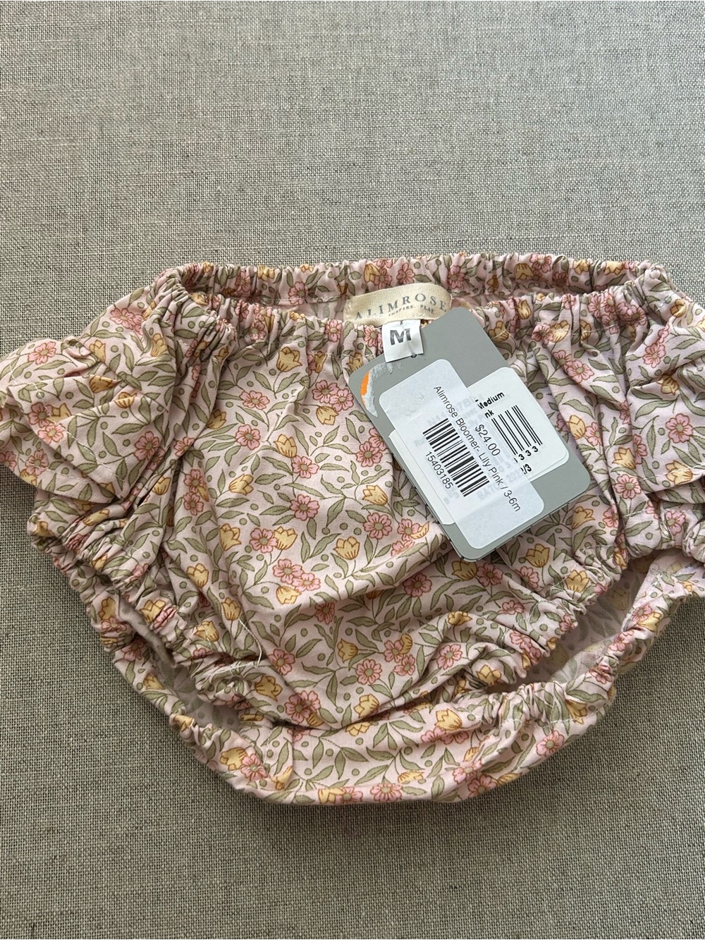 Alimrose Floral Pink Baby Bloomers